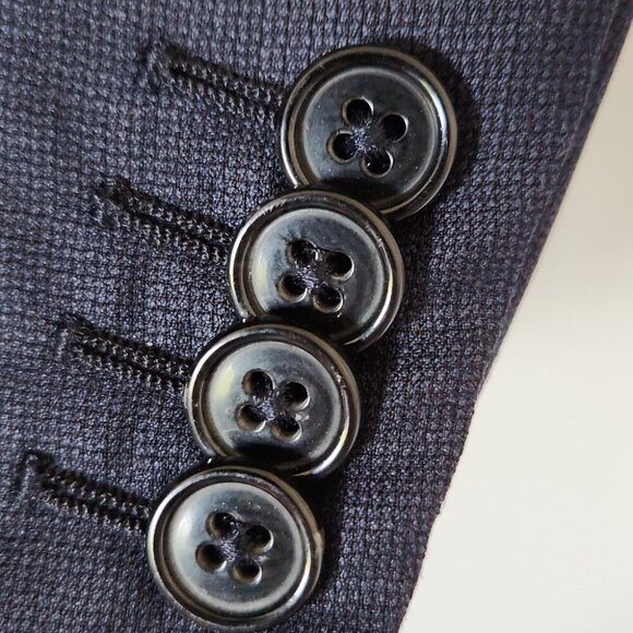 ERMENEGILDO ZEGNA | 100% Wool Blazer Navy Sz 52 - Picture 5 of 10